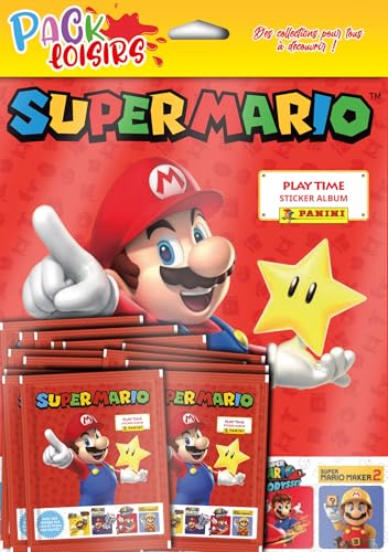 Panini Super Mario Set Freizeit Album + 50 Hüllen von Panini