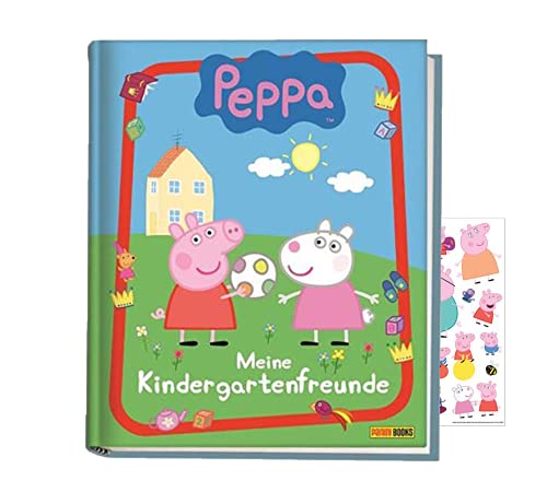 Peppa Pig: Meine Kindergartenfreunde (Freundebuch)+ 1x Peppa Pig-Stickerbogen von Panini