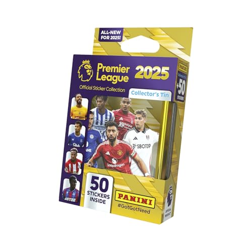 Premier League 2025 Offizielle Aufkleber-Kollektion – Taschendose Premier League 2025 Offizielle Aufkleber-Kollektion – Taschendose von Panini