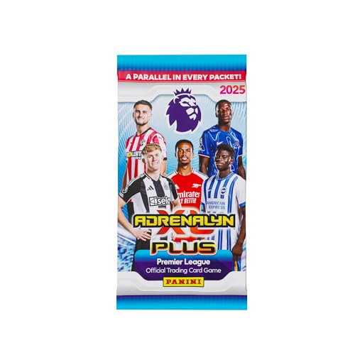 Premier League Adrenalyn XL™ Plus 2025 Offizielle Sammelkarten (50 Packungen) von Panini