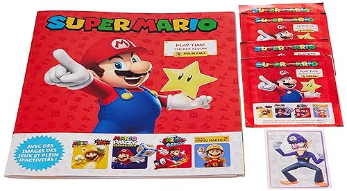 Super Mario Playtime Sticker-Kollektion, Starter-Set (französische Version) von Panini