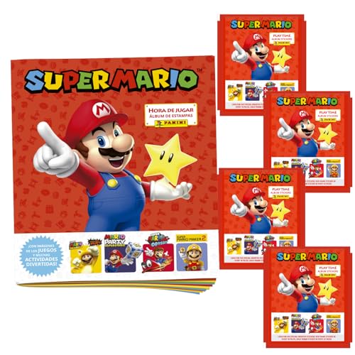 Super Mario Playtime Sticker-Kollektion, Starter-Set (französische Version) von Panini