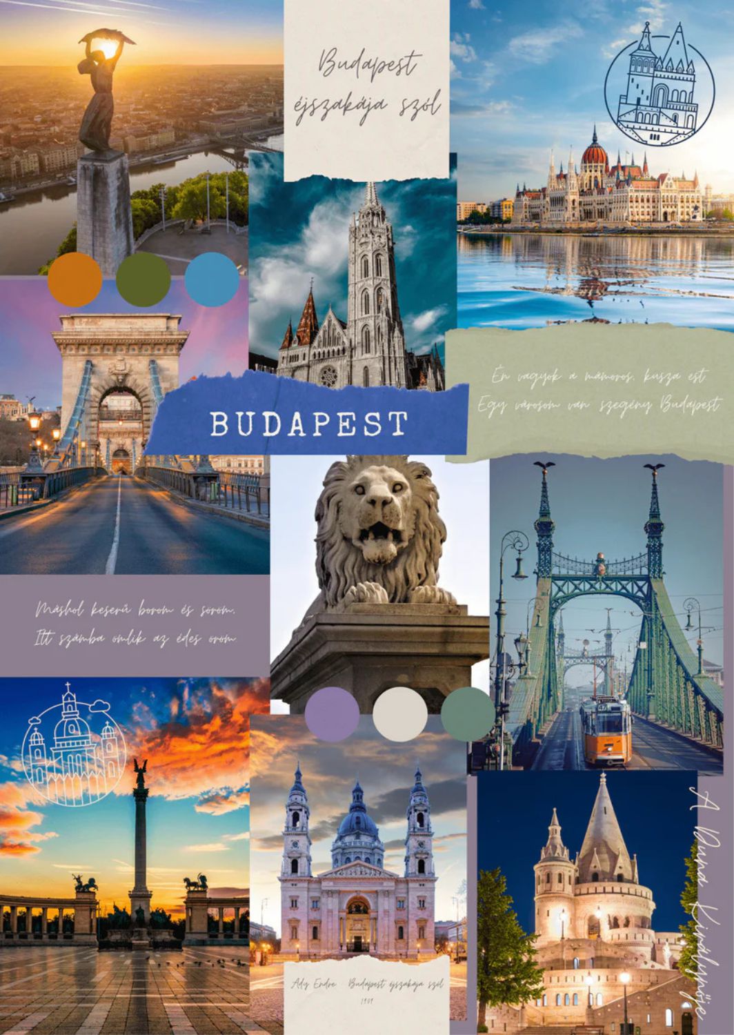 Pannon Puzzle 1000 Teile – Budapest Collage - Pannon Puzzle 1000 Teile – Budapest Collage - von Pannon Puzzle