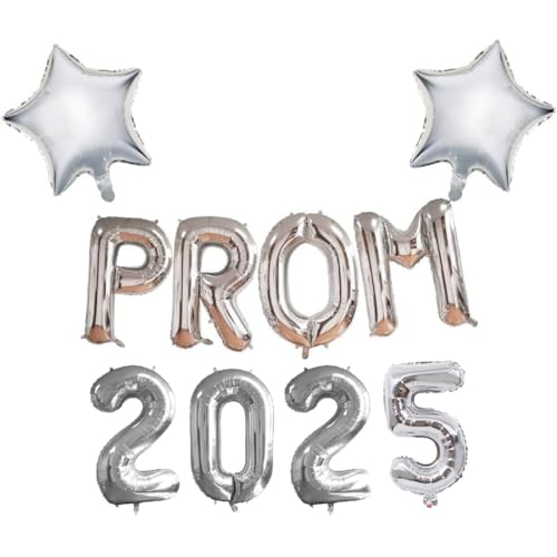 Pannu Design Abschlussball Dekorationen 2024 Luftballons 2024 Party Dekoration Abschluss Dekorationen 2024 Klasse 2024 Luftballons 2024 Abschlussfeier Luftballons 2024 Folienzahlenballon (Silber) von Pannu Design.CO.UK Celebrate Everyday