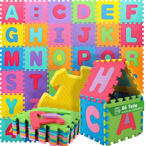 Panorama24 Puzzlematte für Babys und Kinder, Spielteppich Spielmatte Lernteppich Kinderspielteppich Schaumstoffmatte Matte bunt, 86 TLG. ca. 180x180 cm Panorama24 Puzzlematte für Babys und Kinder, Spielteppich Spielmatte Lernteppich Kinderspielteppich Schaumstoffmatte Matte bunt, 86 TLG. ca. 180x180 cm von Panorama24