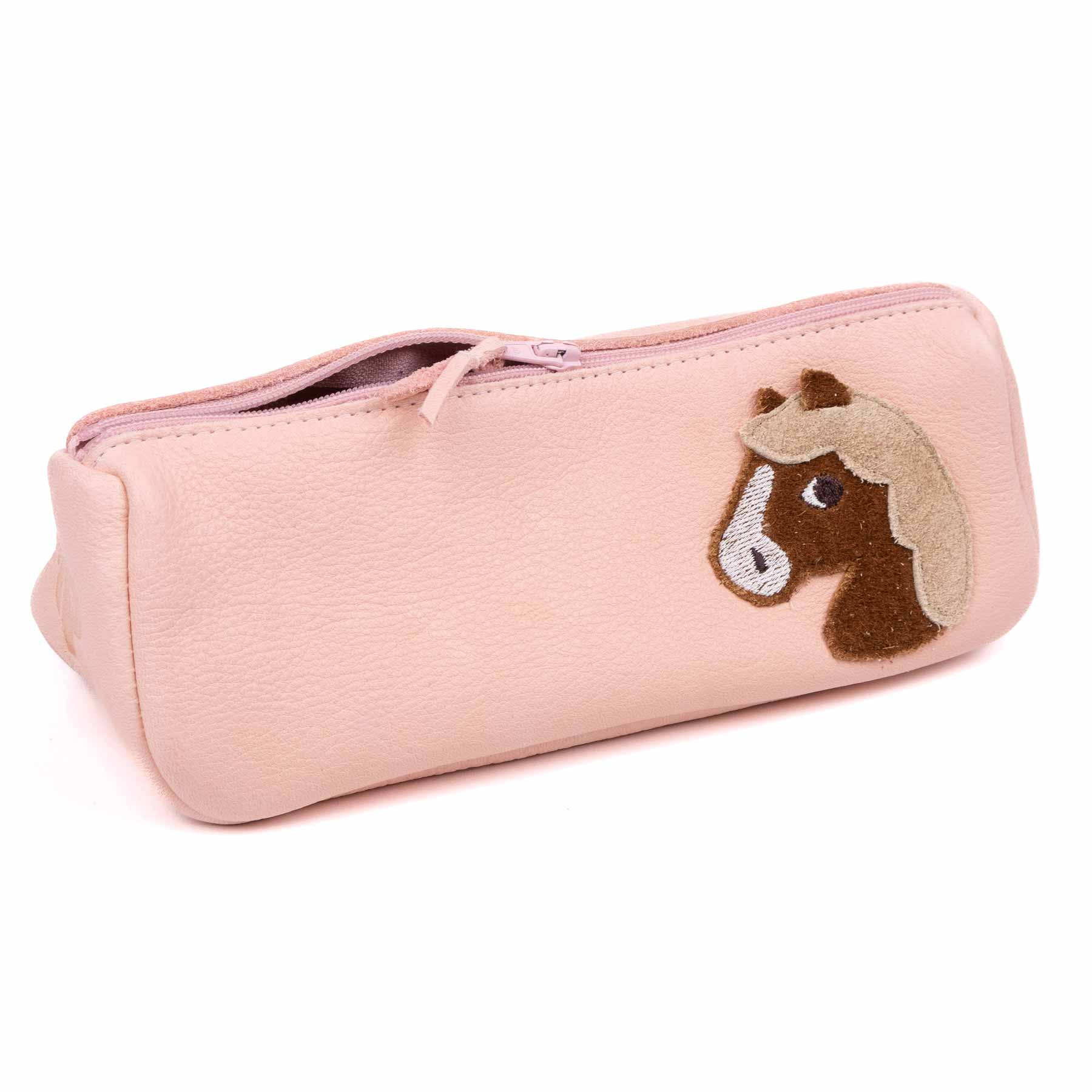 Pantolinos - Federmäppchen Leder Pony rosa von Pantolinos