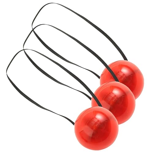 6pcs Rote Leuchtende Nase Leuchtende Rote Clownsnase Blinkende Rote Nase Glühende Rote Nase Rote Nase Mit Gummiband Für Party Dress Up Role Play von Paodduk