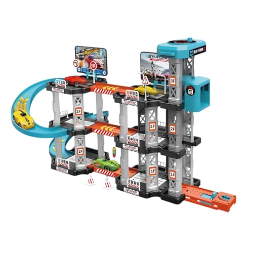 78pcs Spielzeug Auto Parkhaus Multi-Level Auto Rampe Spielzeug Stadt Ultimate Garage Playset Auto Rampe Racer Spielzeug Garage Track Spielzeug Geschenke für Kinder Geburtstag von Paodduk