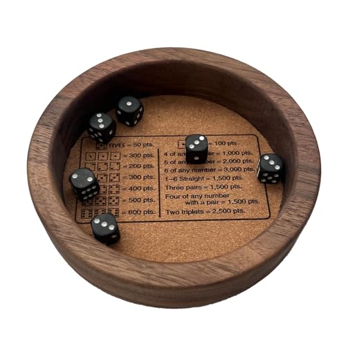 Paodduk Farkle klassisches Würfelspiel, Würfeltablett aus, Robustes Würfeltablett aus für Farkle-Würfelspiel, Brettspiel-Enthusiasten halten Standard-Spielwürfel für Versammlungen, Paodduk Farkle klassisches Würfelspiel, Würfeltablett aus, Robustes Würfeltablett aus für Farkle-Würfelspiel, Brettspiel-Enthusiasten halten Standard-Spielwürfel für Versammlungen, von Paodduk