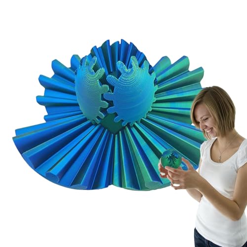 Paodduk Gear Ball Fidget Spielzeug, Gear Ball gedruckt - Gear Ball Spin Ball | -gedrucktes Zahnrad-Ball-Zappelspielzeug, Zahnradkugel, einzigartiges -gedrucktes Stressabbau-Zappelspielzeug für von Paodduk