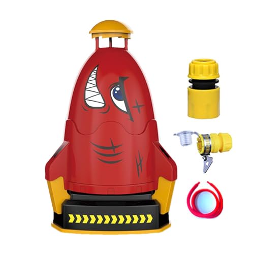 Paodduk Outdoor-Wasserspielzeug für Kinder, Raketenstartspielzeug,Toy Rocke verstellbare Sprühhöhe T | Wasserspielzeug für Kinder im Freien, Raketenspielzeug, 360° drehbar, Spaß für Jungen und Mädchen von Paodduk