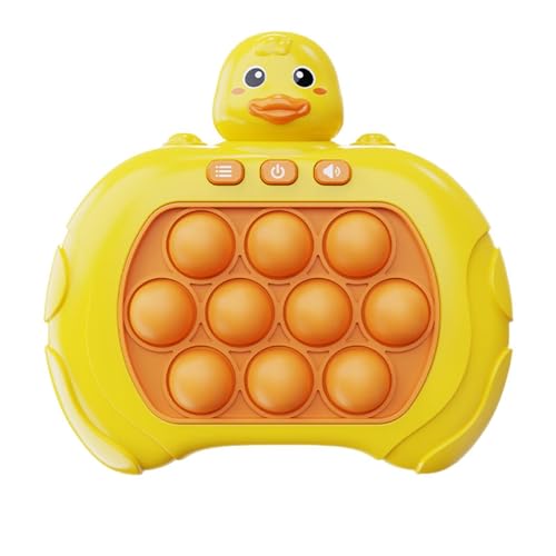 Quick Push Spiel Maschine Pop-It Spiel Light Up Push Bubble Pop Puzzle Spiel Pop Elektronisches Spiel Light Up Pattern Popping Spiele Pop Game Sensorisches Zappelspielzeug(Duckling) von Paodduk