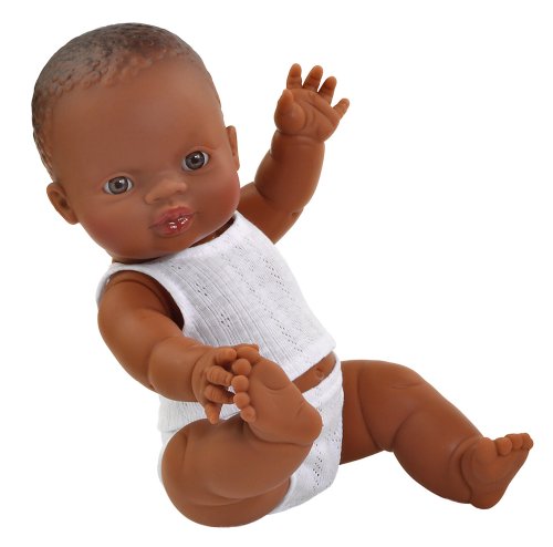 Paola Reina Gordi Baby Mädchen Pyjama-Puppe, 34 cm, Schwarz von GORJUSS
