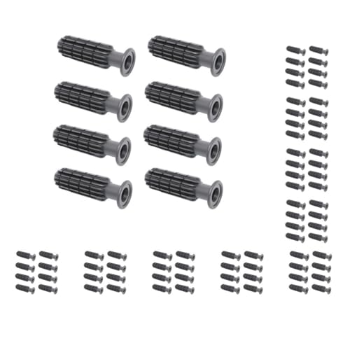 10 Set 8 Stück Griff 1,3 cm Öffnung schwarze Kunststoffgriffe Anti-Rutsch-Installation Ersatz Zubehör Griff Fußball Maschine Mall von Paowsietiviity