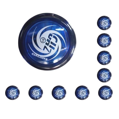 10 Set D1 Spin Ball Professional YoYo Größe E Lager mit Schnur Blau von Paowsietiviity