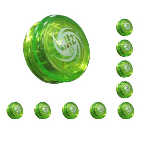 10 Set D1 Spin Ball Professional YoYo Größe E Lager mit Schnur Grün von Paowsietiviity