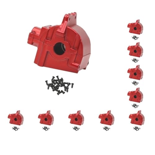 10 Set RC Getriebe Shell Cover für WLtoys 144001 1/14 Crawler Auto LKW Teile Rot von Paowsietiviity