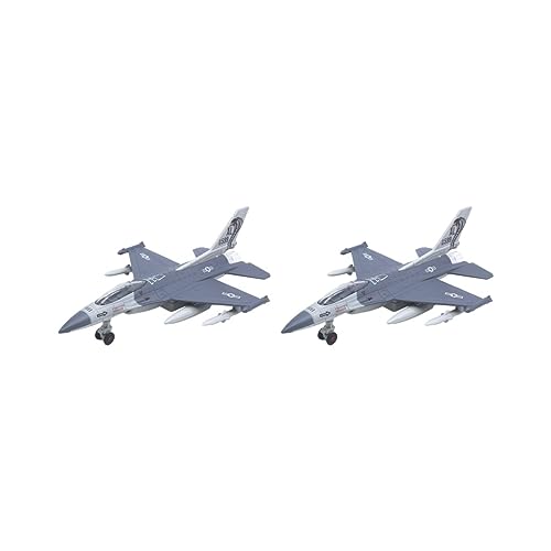 2 Set Alu-Druckguss-Rückzugsflugzeuge American Fighter Aircraft Ständer Grau, Grau 2 Set Alu-Druckguss-Rückzugsflugzeuge American Fighter Aircraft Ständer Grau, Grau von Paowsietiviity
