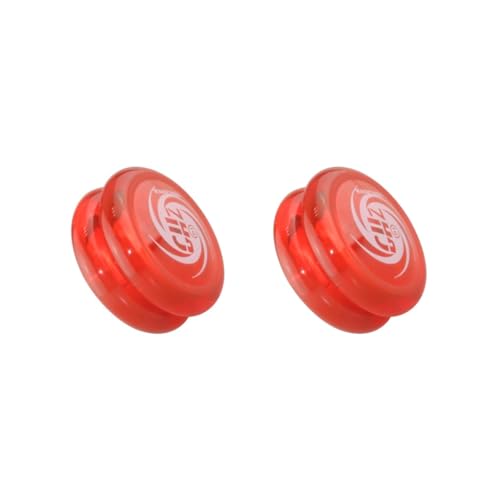 2 Set D1 Spin Ball Professional YoYo Größe E Kugellager mit Schnur Rot von Paowsietiviity
