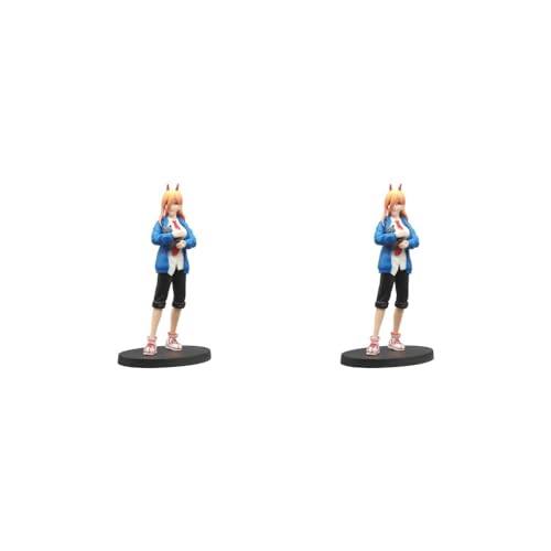 2 Set Figur handbemalte Sammlung Ornament für Desktop, hellblau, 11,5 x 8,5 x 18,5 cm 2 Set Figur handbemalte Sammlung Ornament für Desktop, hellblau, 11,5 x 8,5 x 18,5 cm von Paowsietiviity