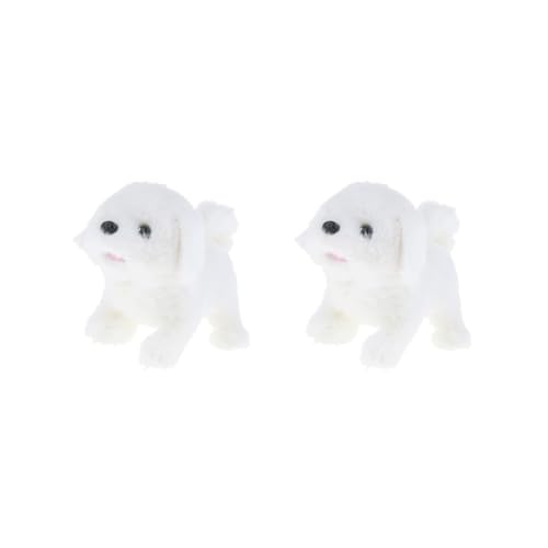 2 Set elektronischer Plüsch-Roboter für Hunde, mit Bichon-Frisé von Paowsietiviity