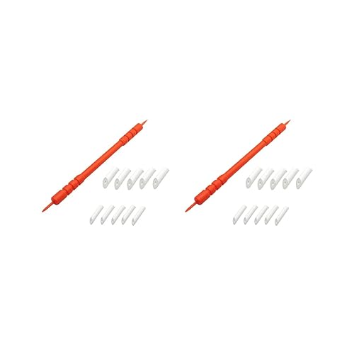 2 set Modell Malerei Werkzeuge Reinigung wischen Stift für Alterung Sickerung Linie Stick Werkzeuge, Orange, 11,3 cm von Paowsietiviity