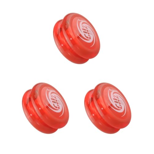 3 Set D1 Spin Ball Professional YoYo Größe E Kugellager mit Schnur Rot von Paowsietiviity