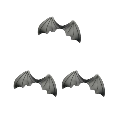 3 Set Kinder Glitzer Schwarz Fledermaus Flügel Halloween Engel Verkleidung Zubehör von Paowsietiviity
