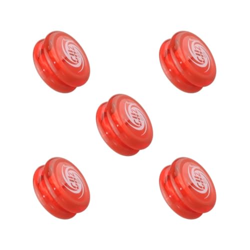5 Set D1 Spin Ball Professional YoYo Größe E Kugellager mit Schnur Rot von Paowsietiviity