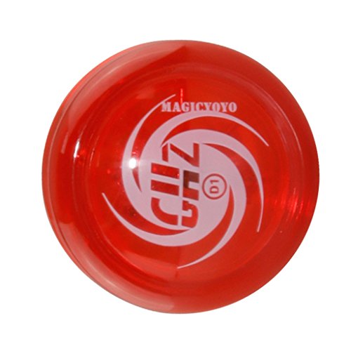 D1 Spin Ball Professional YoYo Größe E Lager mit Schnur Rot von Paowsietiviity