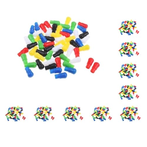 Ersatzklammern aus Kunststoff für chinesische Checker, 23 mm, gemischte Farben, 10 Stück von Paowsietiviity