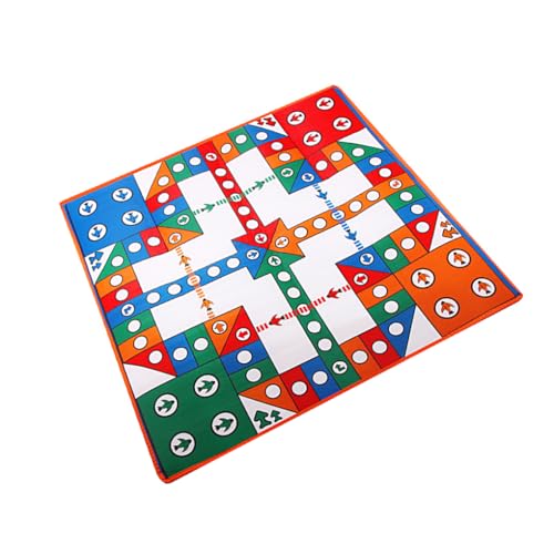 Flying Chess Carpet Practical Airplane Flying Chess Carpet Educational Ludo Blanket Lightweight Multi-color Table Mat for Children von Paowsietiviity