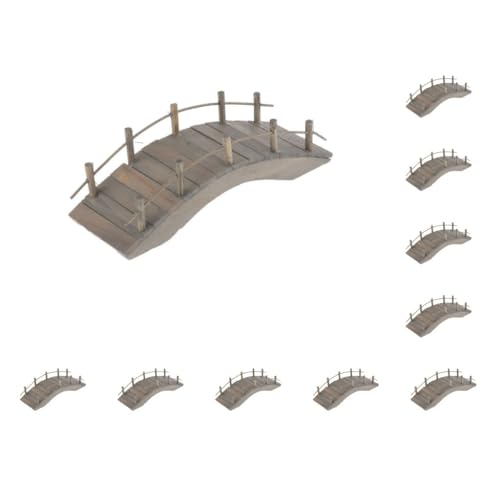 Paowsietiviity 10 Set 1/12 Puppenhaus Miniatur Bogen Brücke Modell für Feengarten Zubehör Groß, Groß 15cm von Paowsietiviity