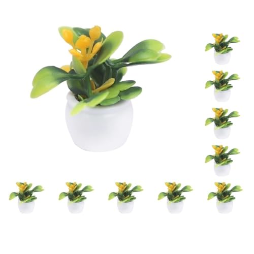 Paowsietiviity 10 Set 1/12 künstliche Bonsai Modell Micro Landschaft Schlafzimmer Möbel Ornamente C gelbe Blume 1 cm Paowsietiviity 10 Set 1/12 künstliche Bonsai Modell Micro Landschaft Schlafzimmer Möbel Ornamente C gelbe Blume 1 cm von Paowsietiviity