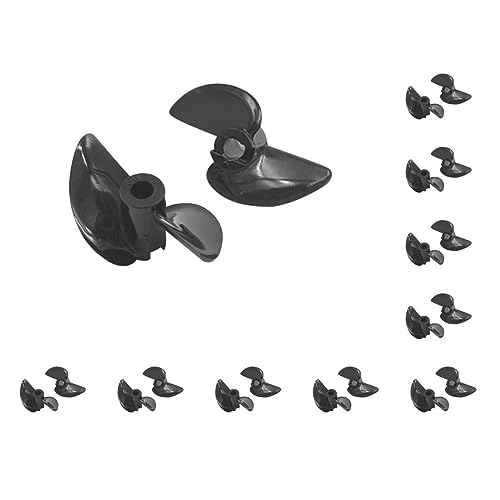 Paowsietiviity 10 Set 2 Stück Unterwasser-Propeller RC Boot Schiff Außenbordpropeller Requisiten 3 mm Schaft Ersatzteile, schwarz, 32 x 3 mm Paowsietiviity 10 Set 2 Stück Unterwasser-Propeller RC Boot Schiff Außenbordpropeller Requisiten 3 mm Schaft Ersatzteile, schwarz, 32 x 3 mm von Paowsietiviity