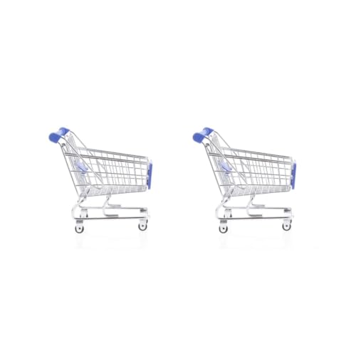 Paowsietiviity 2 Set Mini Einkaufswagen Trolley Spielzeug Größe M Blau Paowsietiviity 2 Set Mini Einkaufswagen Trolley Spielzeug Größe M Blau von Paowsietiviity