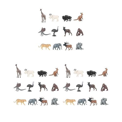 Paowsietiviity 3 Set 12x lebensechte Tierfiguren Skulptur für Dekoration Kinder Geburtstagsgeschenk Graslandtiere 12 Stück Paowsietiviity 3 Set 12x lebensechte Tierfiguren Skulptur für Dekoration Kinder Geburtstagsgeschenk Graslandtiere 12 Stück von Paowsietiviity