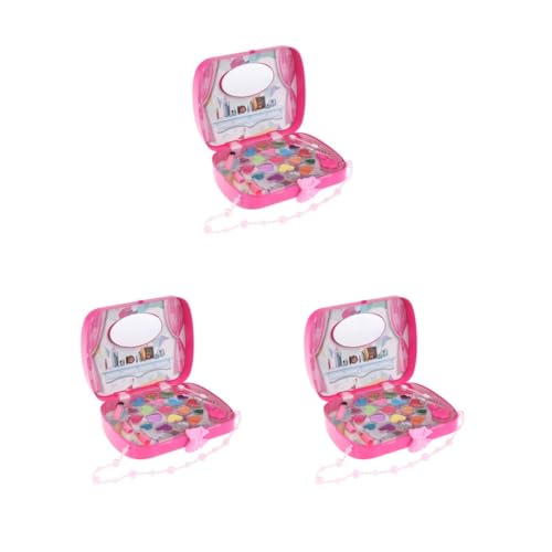 Paowsietiviity 3 Set Rose Red Cosmetics Play Set Handtasche Beauty Makeup Kit für Mädchen Spielzeug von Paowsietiviity