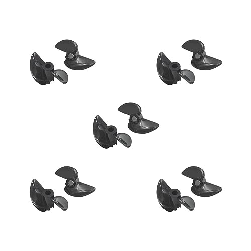 Paowsietiviity 5 Set 2 Stück Unterwasser-RC-Bootsschiff-Außenbord-Propeller Requisiten 3 mm Schaft Ersatzteile, schwarz, 32 x 3 mm Paowsietiviity 5 Set 2 Stück Unterwasser-RC-Bootsschiff-Außenbord-Propeller Requisiten 3 mm Schaft Ersatzteile, schwarz, 32 x 3 mm von Paowsietiviity