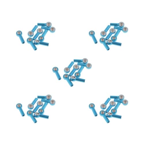 Paowsietiviity 5 Set Metall Universal Kugelkopf Stangenverbinder für RC Modell Ersatzteile 4 mm Blau M4 von Paowsietiviity