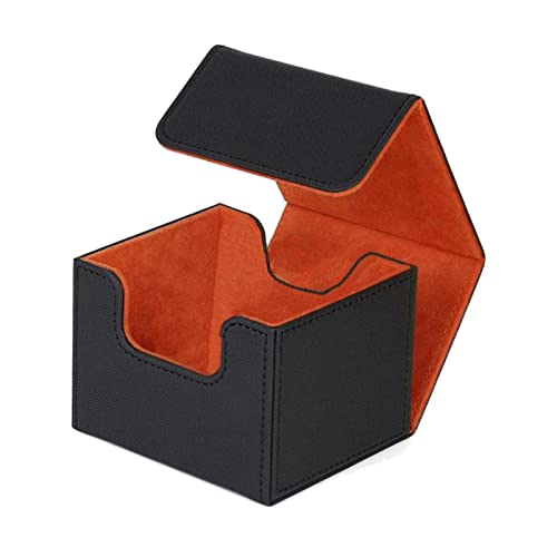 Paowsietiviity Card Deck Box Game Card Protector Magnetverschluss für Sammelkarte Orange von Paowsietiviity