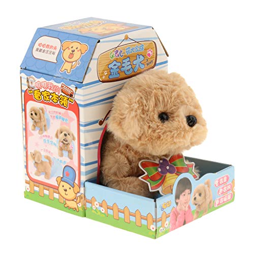 Paowsietiviity Elektronischer Plüsch-Roboter für Hunde, Bark, Wag, Schwanz, Kinder-Geschenk, Gold Retriever, 17 x 14 x 11 cm Paowsietiviity Elektronischer Plüsch-Roboter für Hunde, Bark, Wag, Schwanz, Kinder-Geschenk, Gold Retriever, 17 x 14 x 11 cm von Paowsietiviity