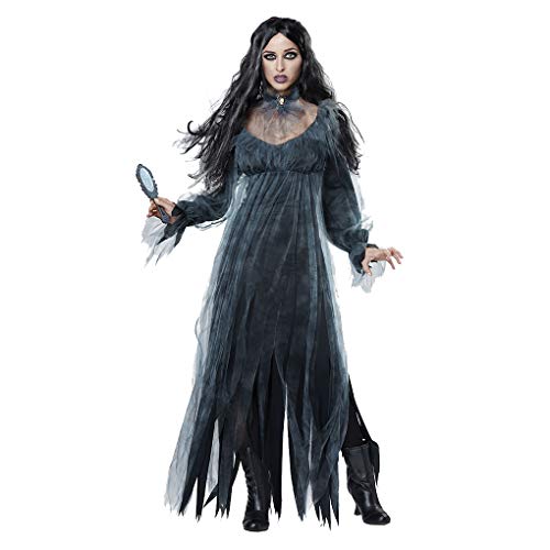 Paowsietiviity Frauen Cosplay Halloween Kostüm Horror Ghost Dead Corpse Zombie Braut Kleid L, schwarz von Paowsietiviity