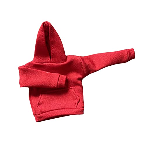 Paowsietiviity Mode 1/12 Scale Hoodie Pullover Kleidung für 6 Zoll Puppe Modell Figuren Körper, rot, 5 cm Paowsietiviity Mode 1/12 Scale Hoodie Pullover Kleidung für 6 Zoll Puppe Modell Figuren Körper, rot, 5 cm von Paowsietiviity