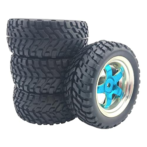 Paowsietiviity RC Auto Reifen für Wltoys 144001 124018 124019 1/10 RC Modell Spielzeug Zubehör Blau 5 rad von Paowsietiviity