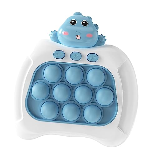 Paowsietiviity Sensorisches Spiel für Kinder, Drücken Sie es mit Griff, elektronisches Gedächtnisspiel für Kinder, blauer Dinosaurier, Stil 3 von Paowsietiviity