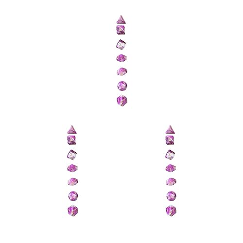 Polyedrische Würfel, Acryl, Partyzubehör, Tischspiele für DND, RPG, Mtg, Violett, Weiß, 3 Stück Polyedrische Würfel, Acryl, Partyzubehör, Tischspiele für DND, RPG, Mtg, Violett, Weiß, 3 Stück von Paowsietiviity