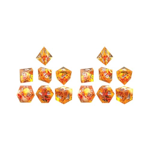 Polyedrische Würfel D4-D20, für Tischspiel, Partygeschenke, Gelb, 2 Stück Polyedrische Würfel D4-D20, für Tischspiel, Partygeschenke, Gelb, 2 Stück von Paowsietiviity