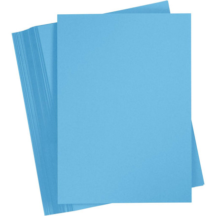 Karton, farbig, A4, Blatt 210x297 mm, 180 g, Blau, 100 Bl./ 1 Pck Karton, farbig, A4, Blatt 210x297 mm, 180 g, Blau, 100 Bl./ 1 Pck von Paper Concept