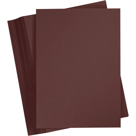 Karton, farbig, A4, Blatt 210x297 mm, 180 g, Dunkelbraun, 100 Bl./ 1 P Karton, farbig, A4, Blatt 210x297 mm, 180 g, Dunkelbraun, 100 Bl./ 1 P von Paper Concept